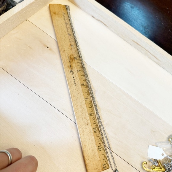 Sterling Silver 925 Wrapped Heart Pendant on Stainless Silver Tone Necklace - Picture 9 of 10